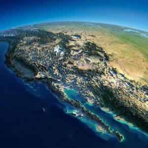 Baja california satelitte views